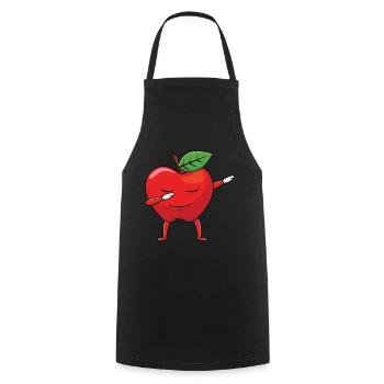 Dabbing Apple Picking Apple Butter Picker Apple - Cooking Apron - black - Front - AI Model Male 185 dark (185cm)