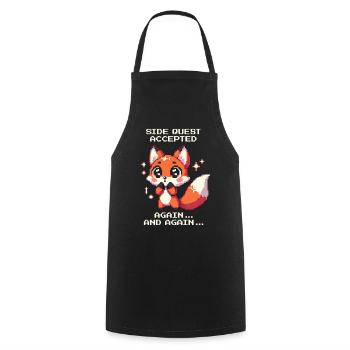 Quêtes secondaires non-stop | Mode de détour TDAH actif - Tablier de cuisine - noir - Devant - AI Model Male 185 dark (185cm)