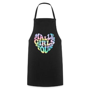 Malle Girls Tour - Cooking Apron - black - Front - AI Model Male 185 dark (185cm)