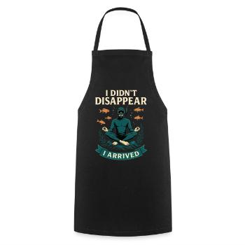 Plongeur Ocean I n’a pas disparu - Tablier de cuisine - noir - Devant - AI Model Male 185 dark (185cm)