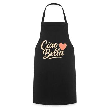 Ciao Bella - Cooking Apron - black - Front - AI Model Male 185 dark (185cm)