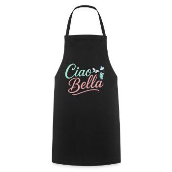Ciao Bella - Kochschürze - Schwarz - Vorne - AI Model Male 185 dark (185cm)