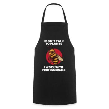 Bees Beekeeper Honey Talking to Bee - Cooking Apron - black - Front - AI Model Male 185 dark (185cm)