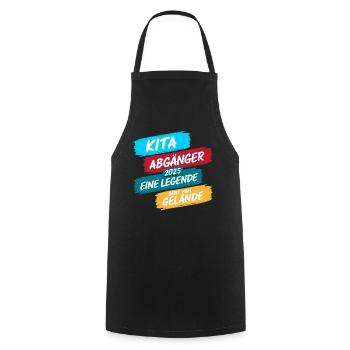 Sortants de la garderie 2025 Inscription scolaire Écolier - Tablier de cuisine - noir - Devant - AI Model Male 185 dark (185cm)