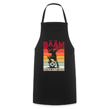 Enrollment Back to School Boys Schoolchild 2025 - Cooking Apron - black - Front - AI Model Male 185 dark (185cm)