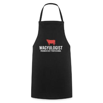 Wagyulogist Wagyu Beef Grill Master Japan Steak - Cooking Apron - black - Front - AI Model Male 185 dark (185cm)