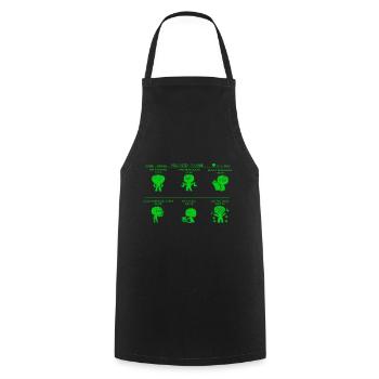 Adulthood The Game - Cooking Apron - black - Front - AI Model Male 185 dark (185cm)
