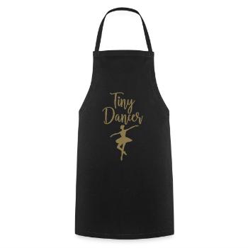 Tiny Dancer - Ballerina Silhouette - Kochschürze - Schwarz - Vorne - AI Model Male 185 dark (185cm)