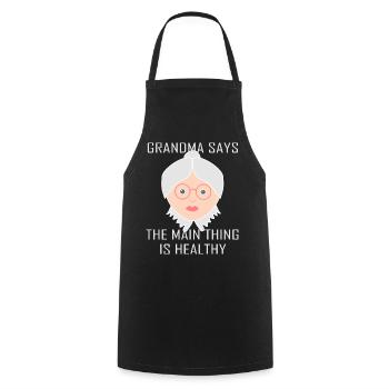 granny - Cooking Apron - black - Front - AI Model Male 185 dark (185cm)