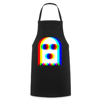 👻 Fantôme RVB - Tablier de cuisine - noir - Devant - AI Model Male 185 dark (185cm)