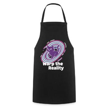 Purple Cat Portal Swirl - Cooking Apron - black - Front - AI Model Male 185 dark (185cm)