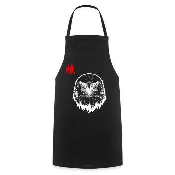 Aigle asiatique - Tablier de cuisine - noir - Devant - AI Model Male 185 dark (185cm)