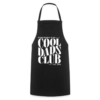 Cool Dads Club - Dad-to-be 2026 Gift - Cooking Apron - black - Front - AI Model Male 185 dark (185cm)