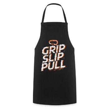 Grip Slip Sweater Adventure Climbing - Cooking Apron - black - Front - AI Model Male 185 dark (185cm)