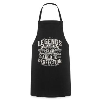 1966 Vintage Vintage Birthday Gift Retro - Cooking Apron - black - Front - AI Model Male 185 dark (185cm)