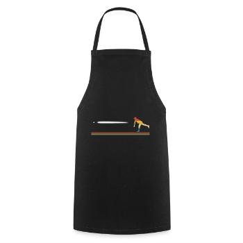 Vintage Baseball Retro Baseball - Kochschürze - Schwarz - Vorne - AI Model Male 185 dark (185cm)