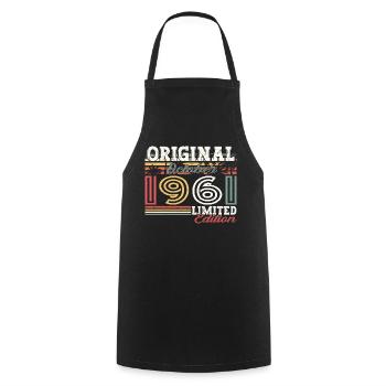 Original October 1961 61st Birthday Gift Cool - Cooking Apron - black - Front - AI Model Male 185 dark (185cm)
