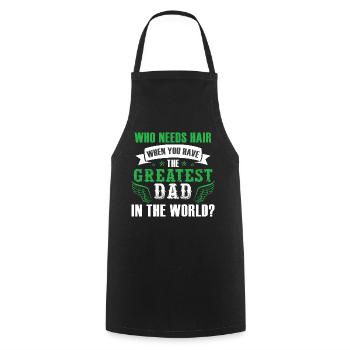 Funny Dad Fathers Day - Cooking Apron - black - Front - AI Model Male 185 dark (185cm)