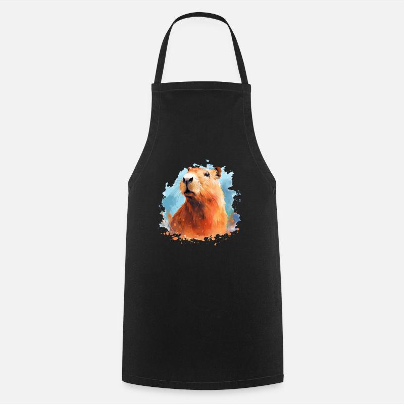 Capybara - Tablier de cuisine - noir