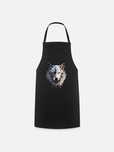 Wolf - Kochschürze - Schwarz