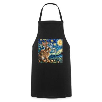 easter bunny, easter, bunny, happy easter, easter eggs - Cooking Apron - black - Front - AI Model Male 185 dark (185cm)