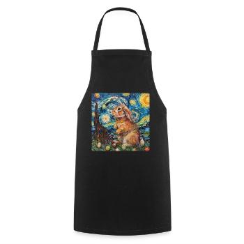 easter bunny, easter, bunny, happy easter, easter eggs - Cooking Apron - black - Front - AI Model Male 185 dark (185cm)