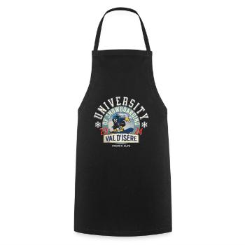 University of snowboarding - Cooking Apron - black - Front - AI Model Male 185 dark (185cm)