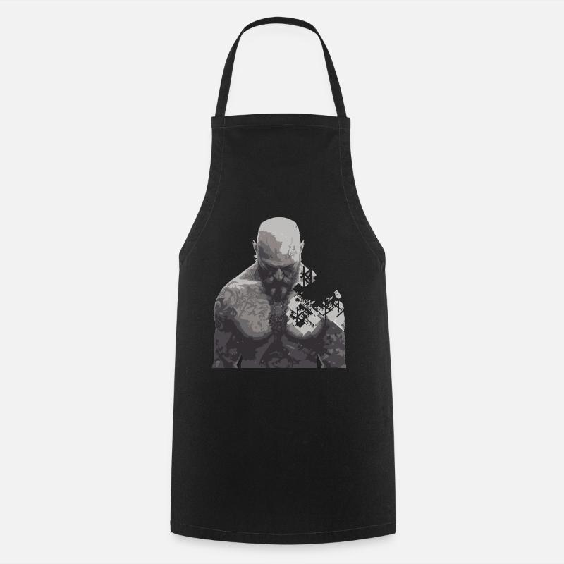 Valhalla - Cooking Apron - black