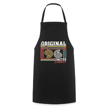 Born December 1961 61st birthday gift - Cooking Apron - black - Front - AI Model Male 185 dark (185cm)