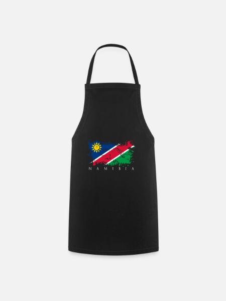 Namibia Afrika Fahne Flagge Volk Staat Stolz Land - Kochschürze - Schwarz
