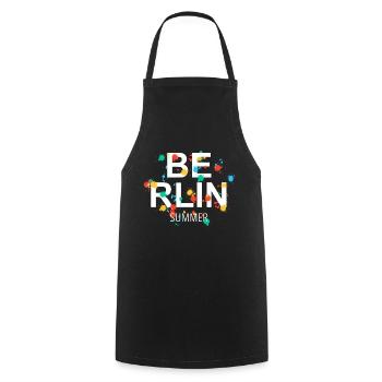 Berlin - Cooking Apron - black - Front - AI Model Male 185 dark (185cm)
