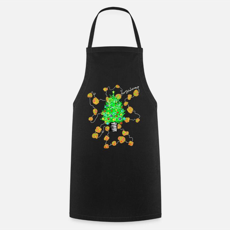 Noël moche - Noël - Tablier de cuisine - noir