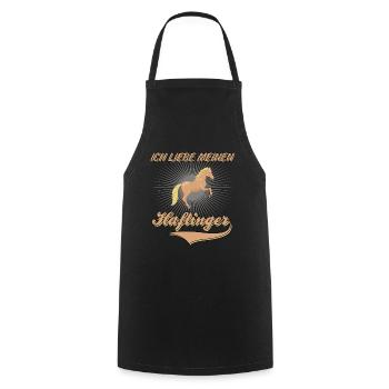 Haflinger Pferde Pferd Ich Liebe Meinen Haflinger - Kochschürze - Schwarz - Vorne - AI Model Male 185 dark (185cm)