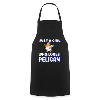 Pelican Pelikan Tanz - Kochschürze - Schwarz - Vorne - AI Model Male 185 dark (185cm)