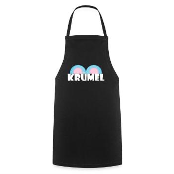 Kosename Krümel Geschenkidee - Kochschürze - Schwarz - Vorne - AI Model Male 185 dark (185cm)