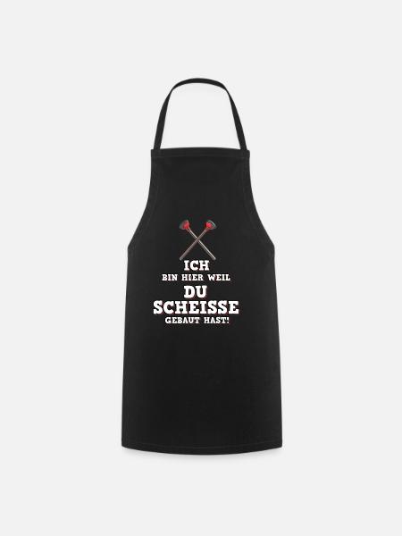 Sanitär Abwasser Pömpel Klempner - Kochschürze - Schwarz