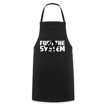 Anarchie Symbol Anarchist Geschenk Spruch - Kochschürze - Schwarz - Vorne - AI Model Male 185 dark (185cm)