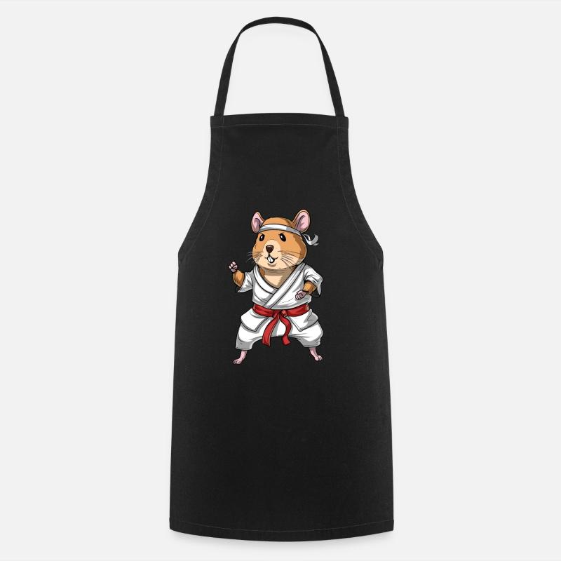 Karaté hamster - Tablier de cuisine - noir