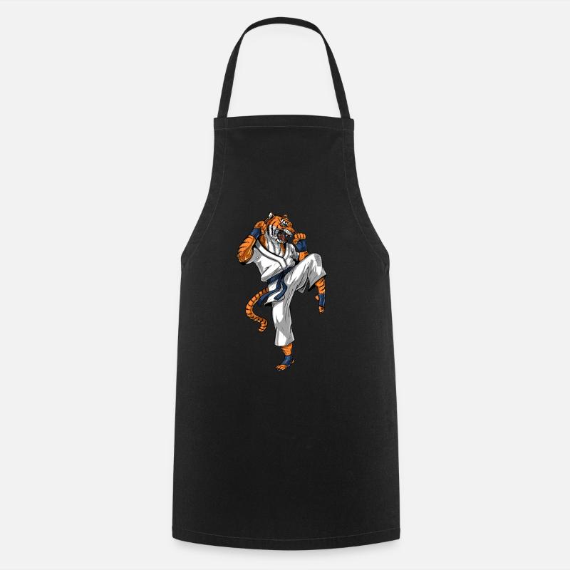 Karaté tigre - Tablier de cuisine - noir