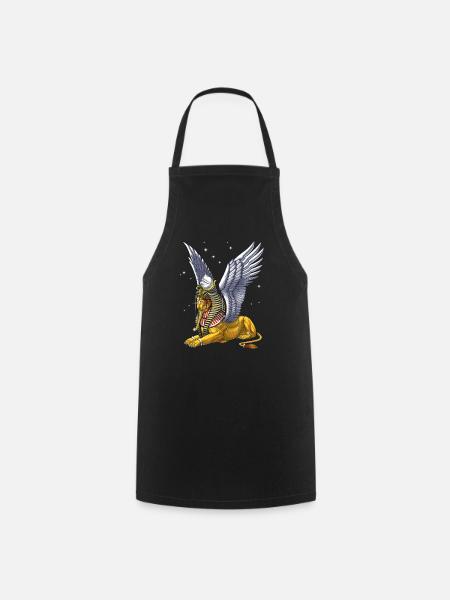 Sphinx de la mythologie égyptienne antique - Tablier de cuisine - noir