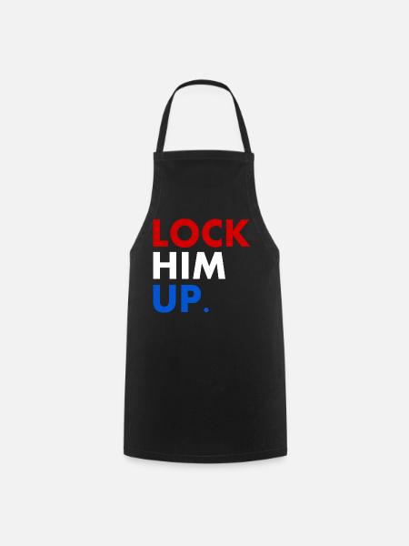 Lock him up - Kochschürze - Schwarz