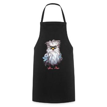 Farmer Farmer Silk Chicken Chickens Hen Gift - Cooking Apron - black - Front - AI Model Male 185 dark (185cm)
