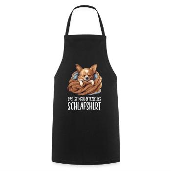 Offizielles Schlafshirt Chihuahua Pyjama Oberteil - Kochschürze - Schwarz - Vorne - AI Model Male 185 dark (185cm)