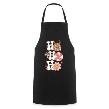 Santa Claus Family Gift Man Woman And Child - Cooking Apron - black - Front - AI Model Male 185 dark (185cm)