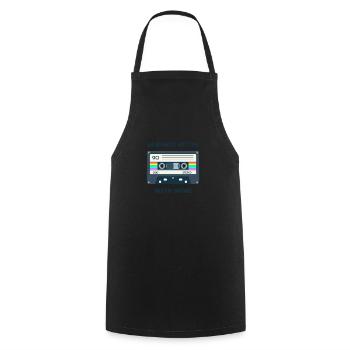 Retro -sarkastisches Alter Spruche - Kochschürze - Schwarz - Vorne - AI Model Male 185 dark (185cm)