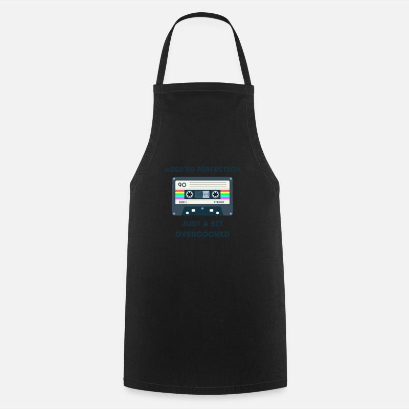 Retro Sarcastic Age Sayings - Cooking Apron - black