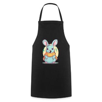 Süßer Anime -Stil Kangaroo Kawaii - Kochschürze - Schwarz - Vorne - AI Model Male 185 dark (185cm)
