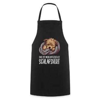 Offizielles Schlafshirt Havaneser Hund - Kochschürze - Schwarz - Vorne - AI Model Male 185 dark (185cm)