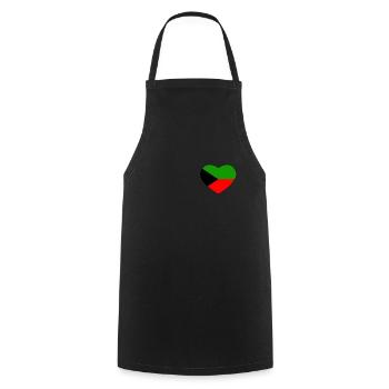 Drapeau Martiniquais Martinique Antilles Caraïbe - Tablier de cuisine - noir - Devant - AI Model Male 185 dark (185cm)