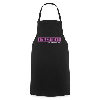 Hip Replacement Surgery Arthroplasty - Cooking Apron - black - Front - AI Model Male 185 dark (185cm)